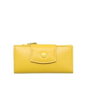 smile key holder wallet yellow